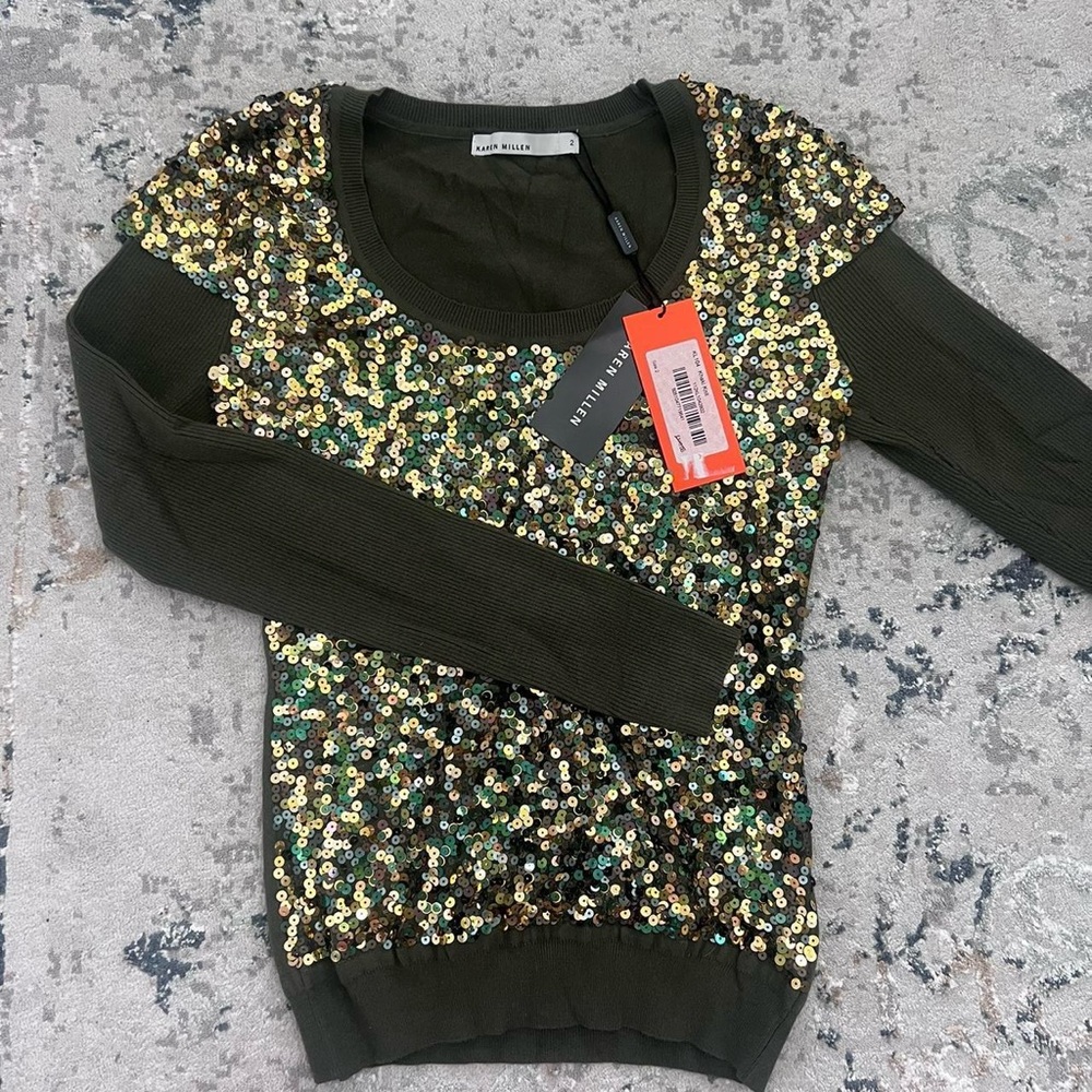 Karen Millen Sequin Sweater